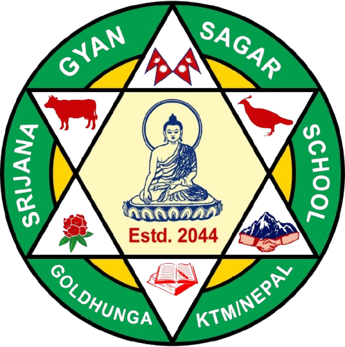 Srijana Gyansagar Secondary School logo